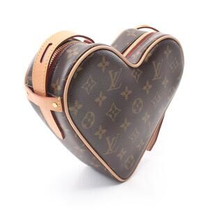 Louis Vuitton Sac Cool Shoulder Bag Canvas Leather Monogram Brown